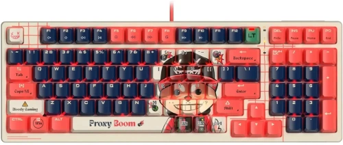 Клавиатура A4Tech Bloody AT98 Proxy Boom проводная USB бежевый/красный [AT98 бежевый/красный]
