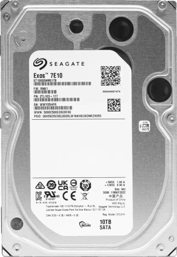 Жесткий диск SATA 10TB 7200RPM 6GB/S 256MB ST10000NM017B SEAGATE [ST10000NM017B]