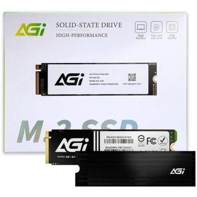 Накопитель SSD AGI AI828 2Tb PCIe 4.0 x4, M.2 2280, NVMe, R/W 7400/6700 [AGI2T0G44AI828]