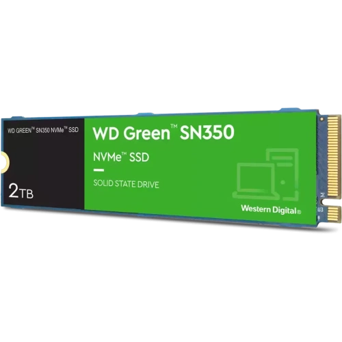 Накопитель SSD WD Green SN350 2000Gb, PCIe 3.0 x4, M.2 2280 [WDS200T3G0C]