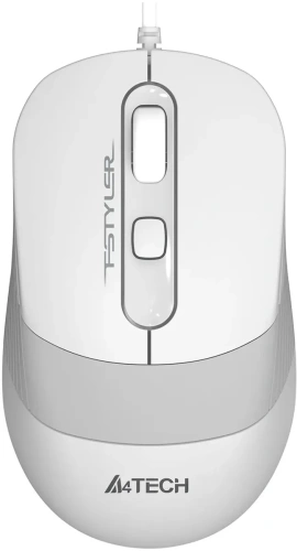 Мышь проводная A4Tech Fstyler FM10S белый/серый, 1600 dpi, USB, кнопки - 4 [FM10S USB WHITE]