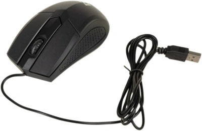 Мышь проводная Defender Optimum MB-270 черный, 1000 dpi, USB, кнопки - 3 [52270]