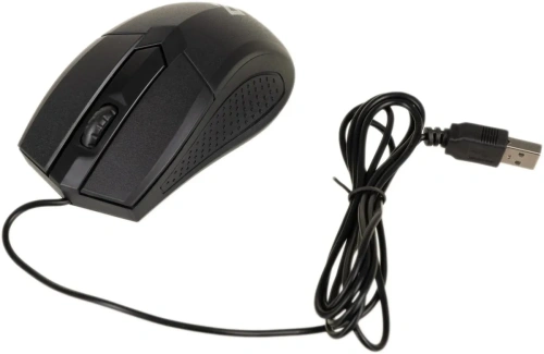 Мышь проводная Defender Optimum MB-270 черный, 1000 dpi, USB, кнопки - 3 [52270]