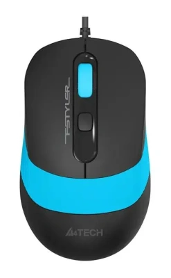 Мышь проводная A4Tech Fstyler FM10 черный/синий, 1600 dpi, USB, кнопки - 4 [FM10 BLUE]