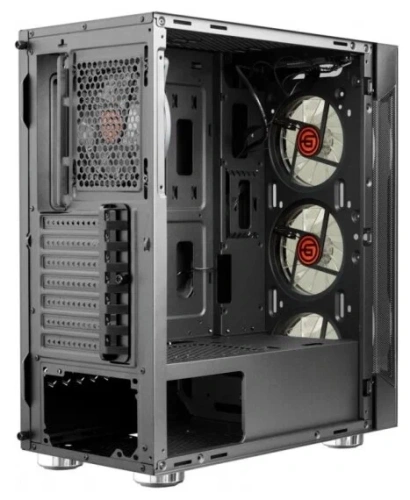 Компьютерный корпус Ginzzu CL280 FAN 12CM RGb*4 USB3.0 Window [CL280]