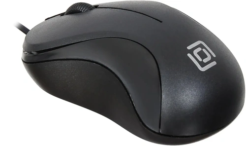 Мышь проводная Oklick 115S черный, 1200 dpi, USB, кнопки - 3 [115S черный]