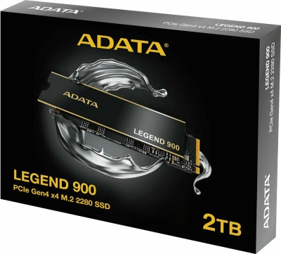 Накопитель SSD ADATA LEGEND 900, 2000Gb, PCIe 4.0 x4, 2280, NVMe, R/W 7000/5400, с радиатором [SLEG-900-2TCS]