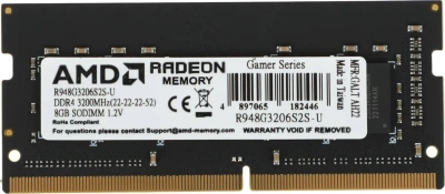 Оперативная память R948G3206S2S-U DDR4 8GB 3200Mhz So-DIMM 1.2V  Retail [R948G3206S2S-U]