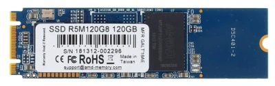 Накопитель SSD AMD Radeon 120 Gb, M.2 2280, SATA III, R/W 530/330 [R5M120G8]